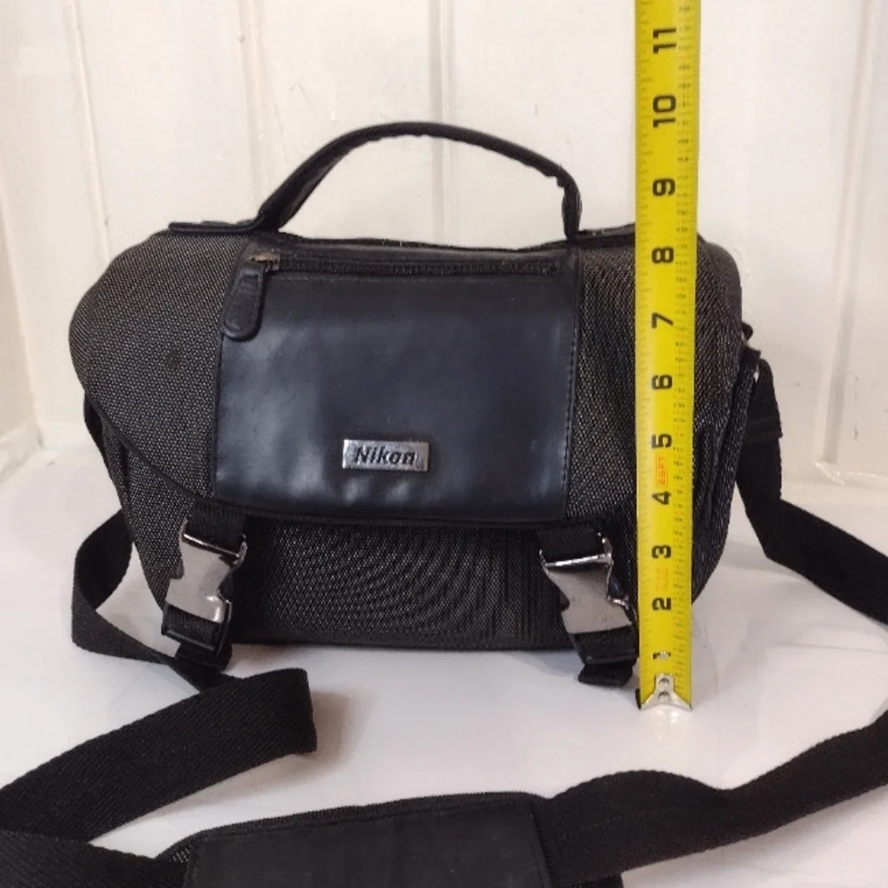 Nikon Black and Gray Messenger Bag with Adjustable Strap